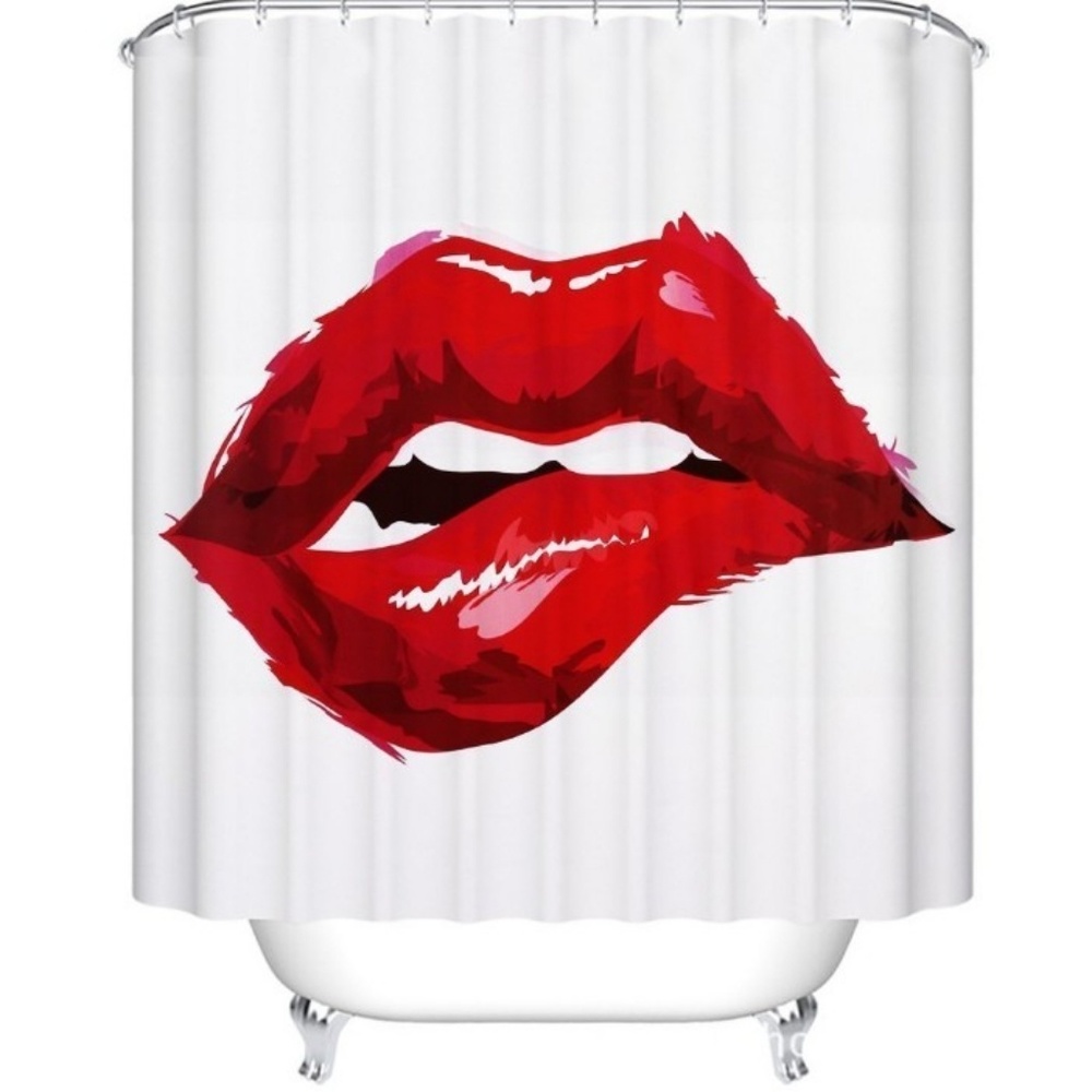 Shower Curtain and hooks